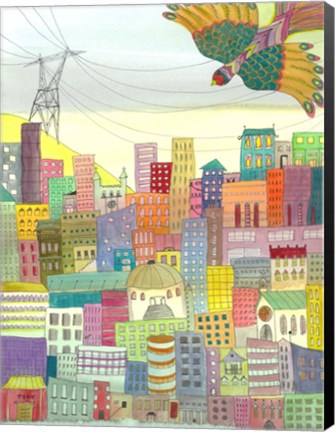 Framed Ma Ville Print