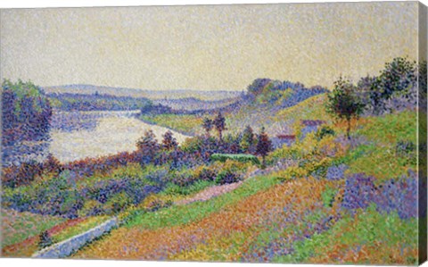 Framed Seine At Herblay, 1890 Print