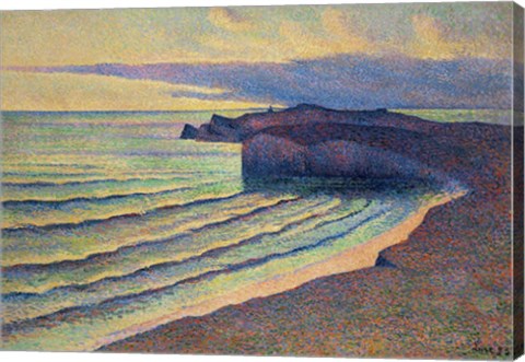 Framed Seashore In Normandy, 1893 Print