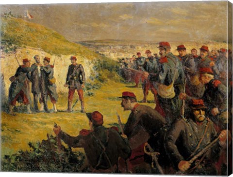 Framed Death Of Eugene Varlin Executed By The People Of Versailles On May 28, 1871 Print