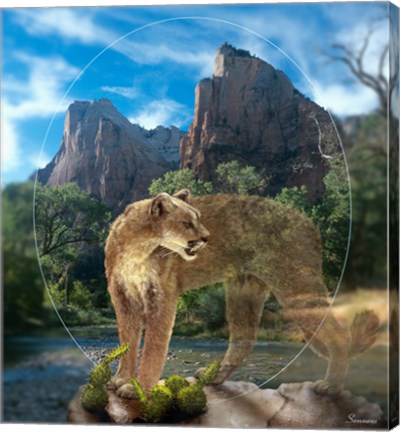 Framed Lion Of Zion Print