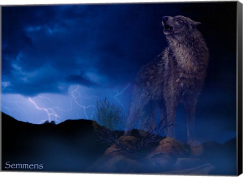 Framed Distant Thunder Print