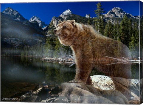 Framed Cold Water Morning Print