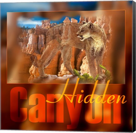 Framed Hidden Canyon 1 Print