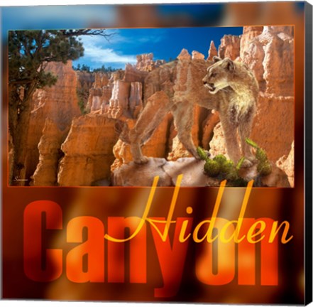 Framed Hidden Canyon 3 Print