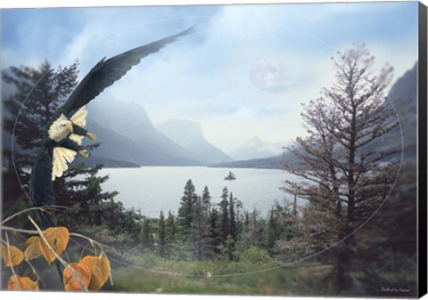 Framed October Moon 2 Print