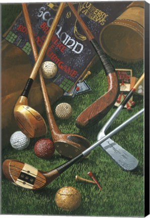 Framed Golf Antiques Print