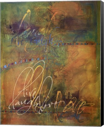 Framed Live Laugh Love Print