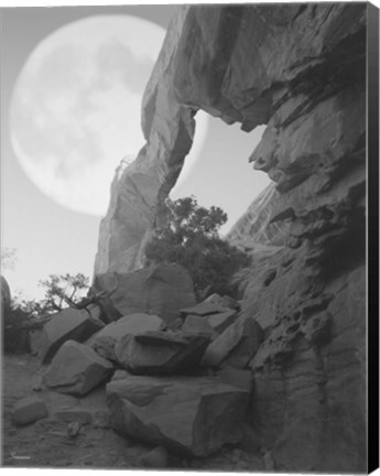 Framed Arches Moon Shadow Print