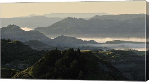 Framed Green Mountain Landscape Print