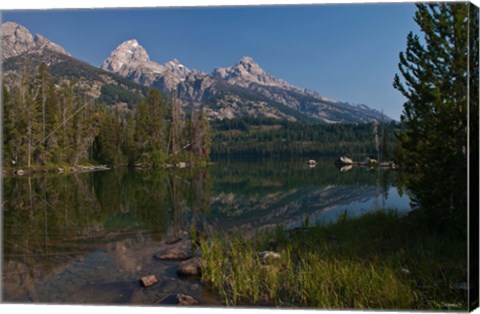 Framed Tetons Tagert Lake Print