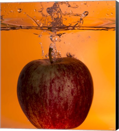 Framed Apple Underwater I Print