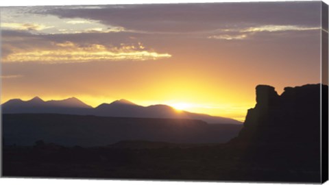 Framed Canyonland Sunset 2 Print