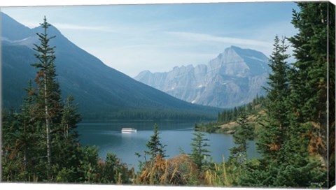 Framed Mountain River Escape Print