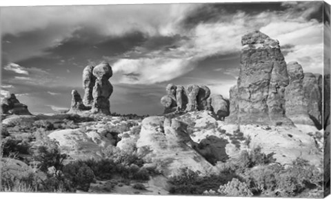 Framed Valley Of Rock And Sky Print