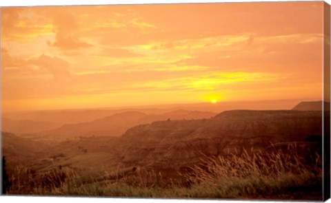 Framed Theodore Roosevelt National Park Sunset 56 Print