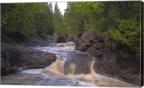 Framed North Shore Rushing Water Print