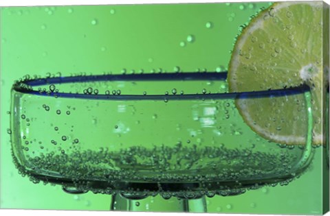 Framed Margarita Glass And Lemon Closeup II Print