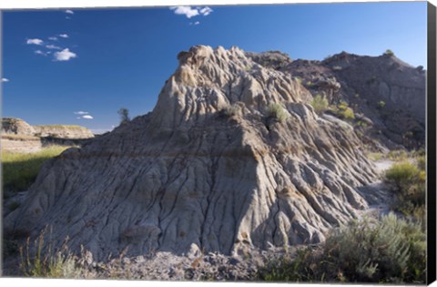 Framed White Mountain Rock Terrain Closeup Print