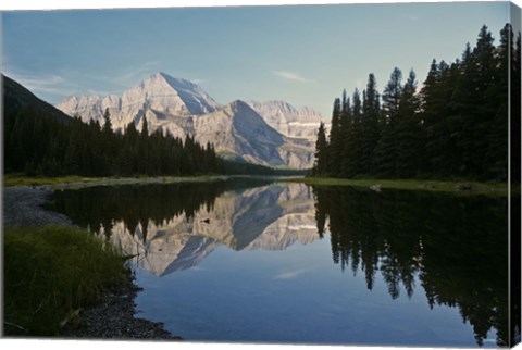 Framed White Mountain Reflection Print