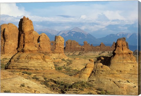 Framed Rocky Landscape And Mountains 1 Print