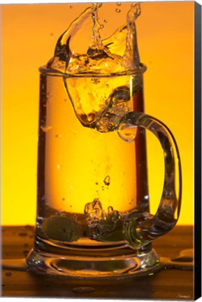 Framed Glass Mug On Bar Print