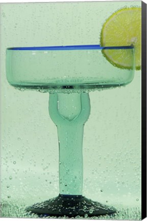 Framed Margarita Glass And Lemon Print