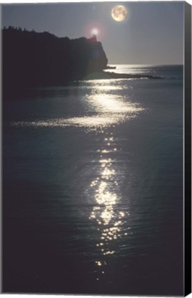 Framed Lake Superior Moon 12 Print