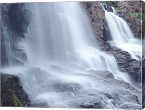 Framed Lake Superior Waterfall 8 Print