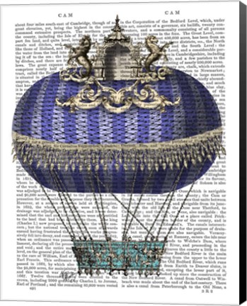 Framed Baroque Fantasy Balloon 4 Print