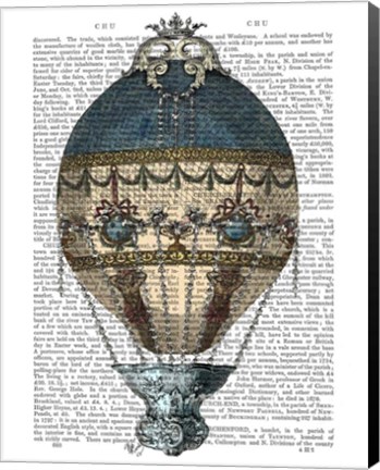 Framed Baroque Fantasy Balloon 1 Print