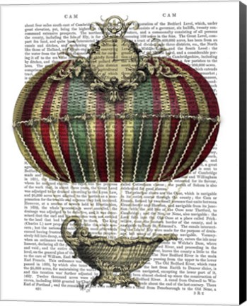 Framed Baroque Fantasy Balloon 3 Print