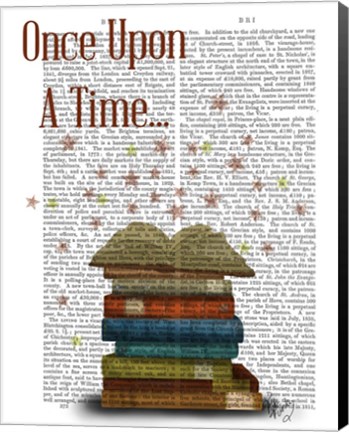 Framed Once Upon A Time Books Print