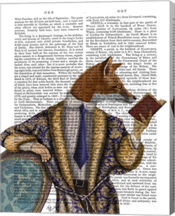 Framed Book Reader Fox Print