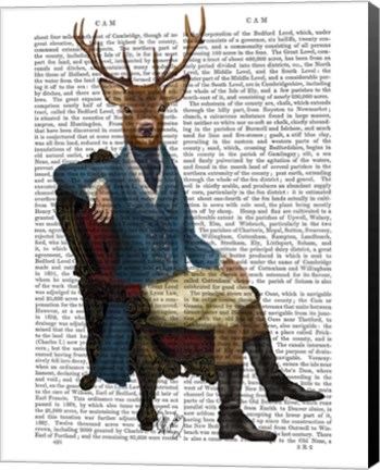 Framed Distinguished Deer Full Print