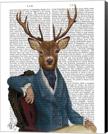 Framed Distinguished Deer Portrait Print