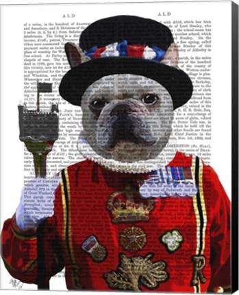 Framed Bulldog Beefeater Print