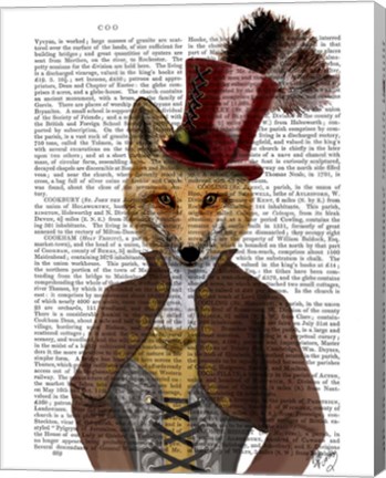 Framed Vivienne Steampunk Fox Print