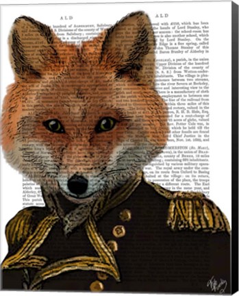 Framed Admiral Fox Portrait Print