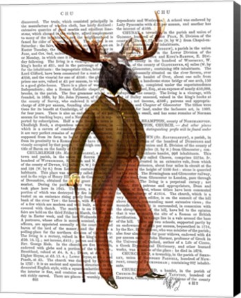 Framed Moose In Suit Full Print