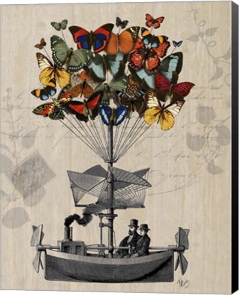 Framed Butterfly Airship Print