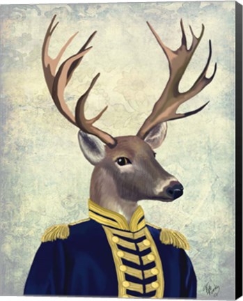 Framed Captain Deer Print