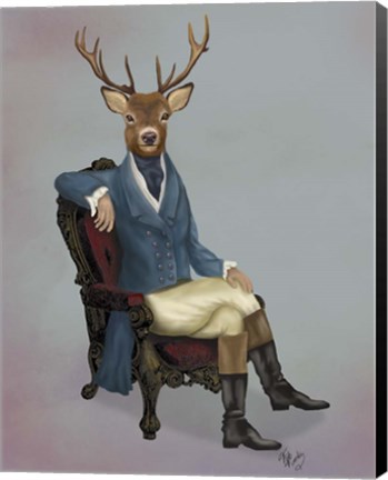 Framed Distinguished Deer Full Print