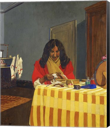 Framed Mme Felix Vallotton, Nee Gabrielle Bernheim, (1863-1932) Print