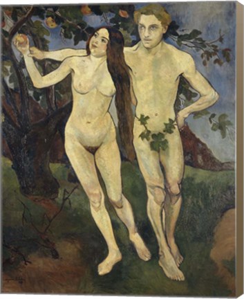 Framed Adam and Eve, 1979 Print