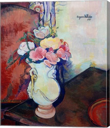 Framed Vase of Flowers, 1938 Print