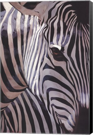 Framed Zebra Stripes Print