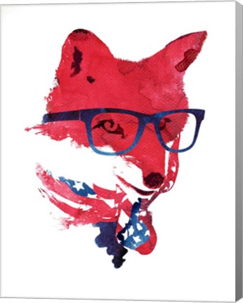 Framed American Fox Print