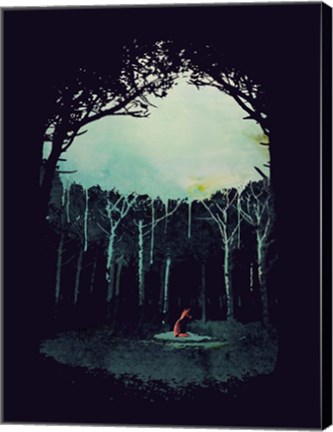 Framed Deep In The Forest Print