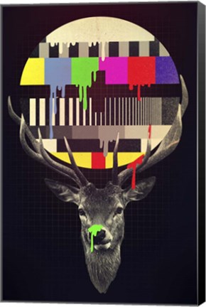 Framed No Signal Print